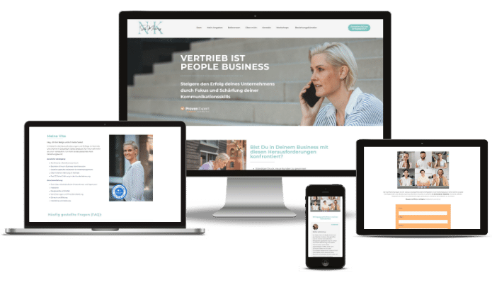 Moderne Coaching- und Beratungswebsite – professionelles Webdesign mit klarer Struktur und Terminbuchung