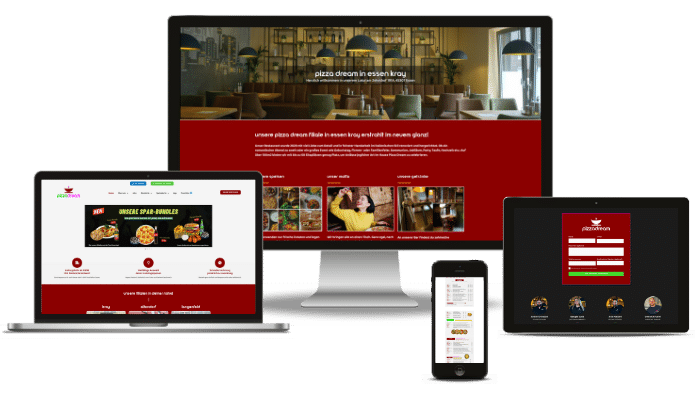 Webdesign für Restaurants, Lieferdienste und Food-Konzepte – inkl. Online-Speisekarten und Bestellfunktionen.